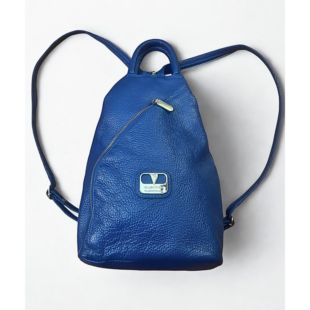 Valentina Italian Leather Backpack – Cobalt Blue
